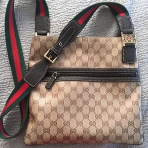 Gucci Crystal Web Messenger Bag